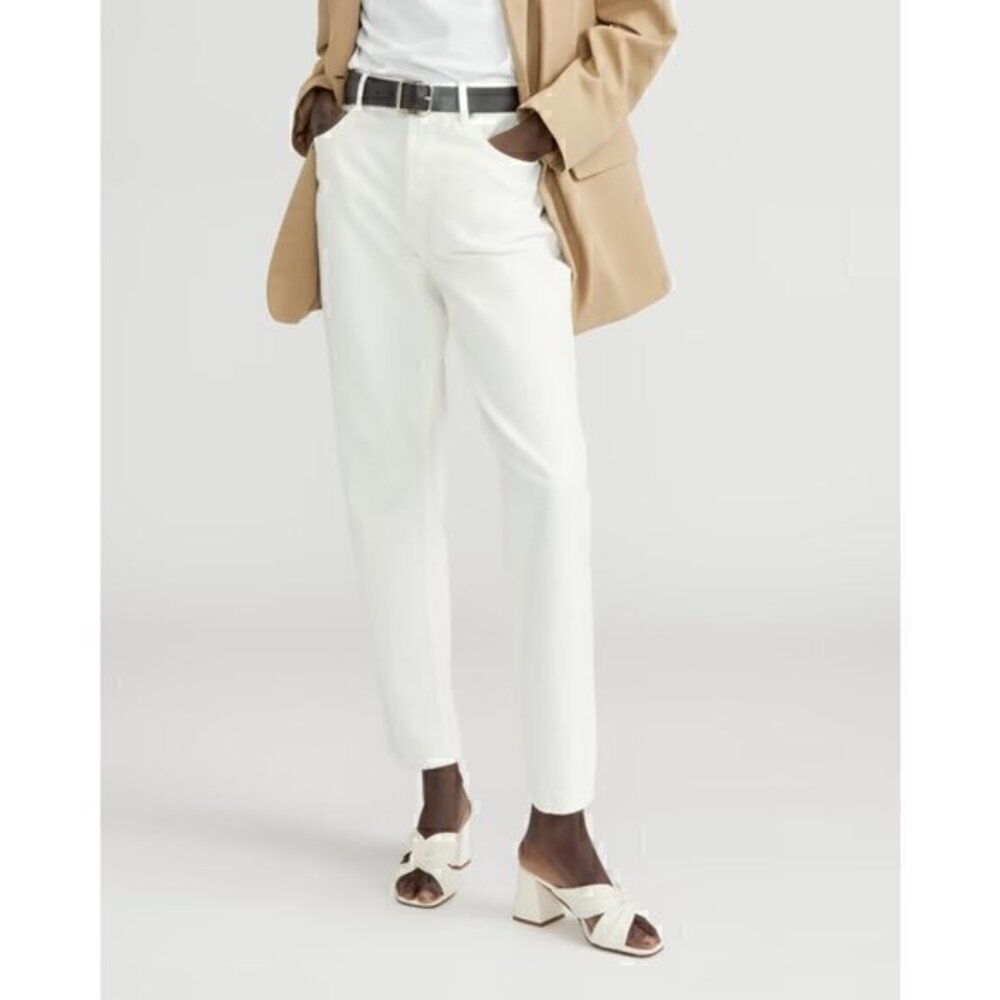 Everlane The Cheeky Straight Jean in Bone Size 26 NWT